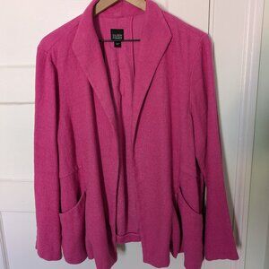 Eileen Fisher Pink Linen Blazer Large Gently Worn